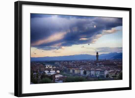 Florence as Viewed from Michael Angelo Overlook Florence-Terry Eggers-Framed Photographic Print