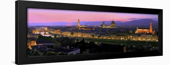 Florence at night-Vadim Ratsenskiy-Framed Art Print