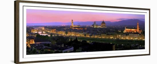 Florence at night-Vadim Ratsenskiy-Framed Art Print