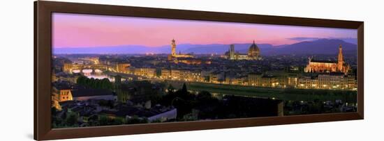 Florence at night-Vadim Ratsenskiy-Framed Art Print