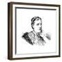 Florence Baker, Wife of English Explorer and Anti-Slavery Campaigner Samuel White Baker, 1870-null-Framed Giclee Print