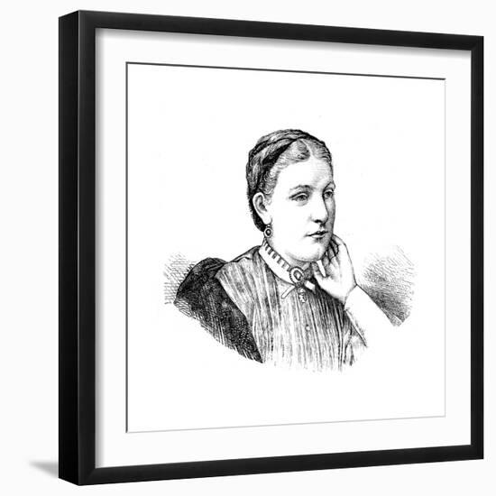 Florence Baker, Wife of English Explorer and Anti-Slavery Campaigner Samuel White Baker, 1870-null-Framed Giclee Print