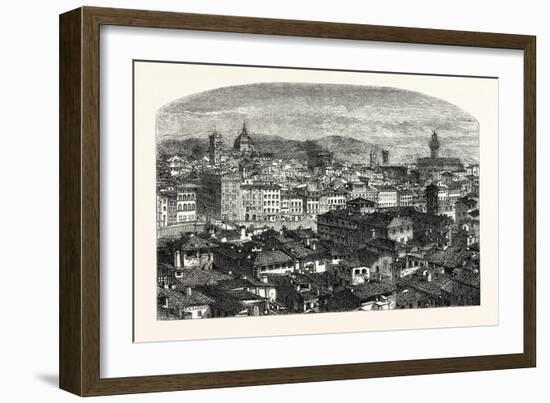 Florence, Capital of Tuscany Italy-null-Framed Giclee Print