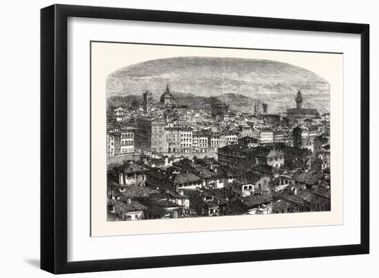 Florence, Capital of Tuscany Italy-null-Framed Giclee Print