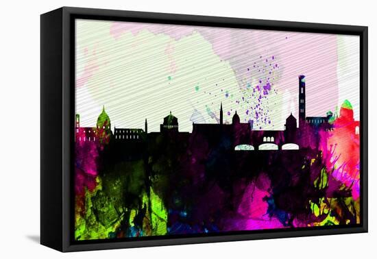 Florence City Skyline-NaxArt-Framed Stretched Canvas