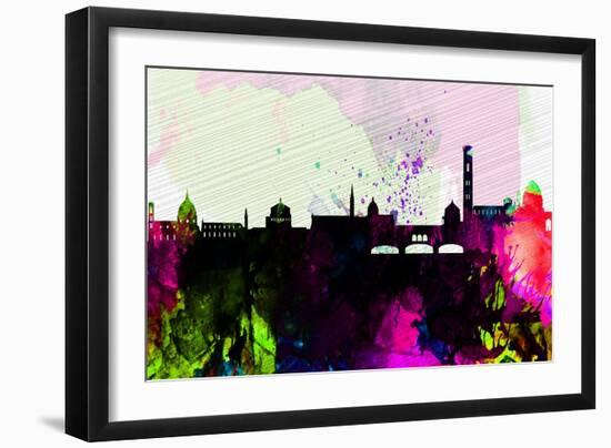Florence City Skyline-NaxArt-Framed Art Print