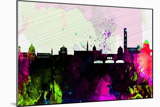 Florence City Skyline-NaxArt-Mounted Art Print