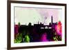 Florence City Skyline-NaxArt-Framed Premium Giclee Print