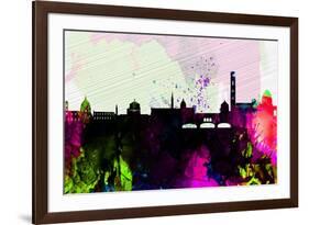 Florence City Skyline-NaxArt-Framed Premium Giclee Print