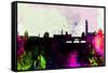 Florence City Skyline-NaxArt-Framed Stretched Canvas