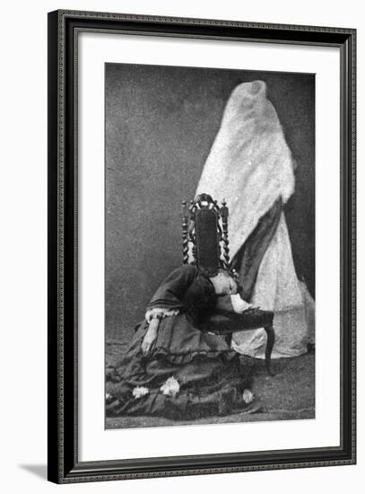 Florence Cook, Medium, with Katie King Behind Her-null-Framed Photographic Print