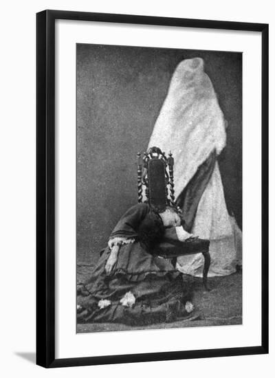 Florence Cook, Medium, with Katie King Behind Her-null-Framed Photographic Print