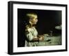 Florence Cope Saying Grace at Dinnertime-Charles West Cope-Framed Giclee Print