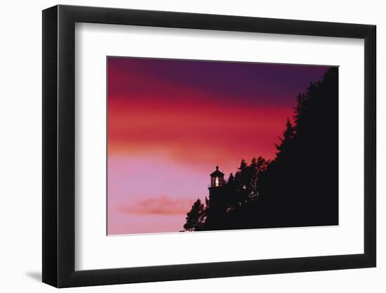 Florence, Devils Elbow State Park, Heceta Head Lighthouse at Sunset-Jamie & Judy Wild-Framed Photographic Print