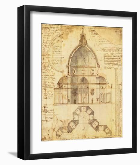 Florence Dome-Lodovic Cardi-Framed Premium Giclee Print
