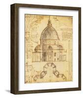 Florence Dome-Lodovic Cardi-Framed Premium Giclee Print