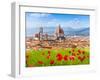 Florence, Duomo and Giotto's Campanile.-SerrNovik-Framed Photographic Print