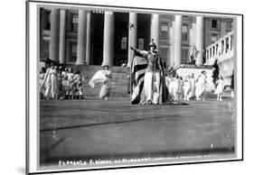 Florence F. Noyes (As Liberty in Suffrage Pageant) Art Poster Print-null-Mounted Poster