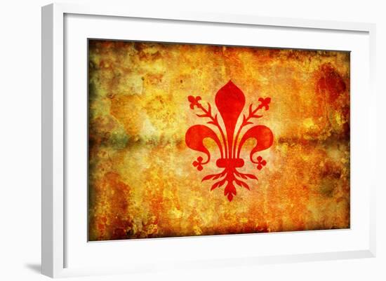 Florence Flag-michal812-Framed Art Print