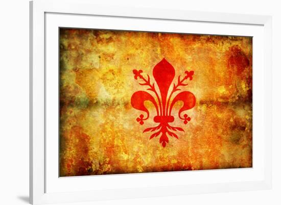 Florence Flag-michal812-Framed Art Print