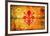 Florence Flag-michal812-Framed Art Print