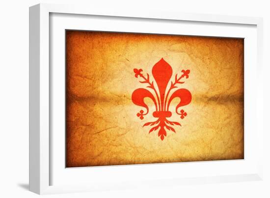 Florence Flag-michal812-Framed Art Print