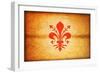 Florence Flag-michal812-Framed Art Print