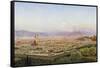 Florence from Bellosguardo-John Brett-Framed Stretched Canvas