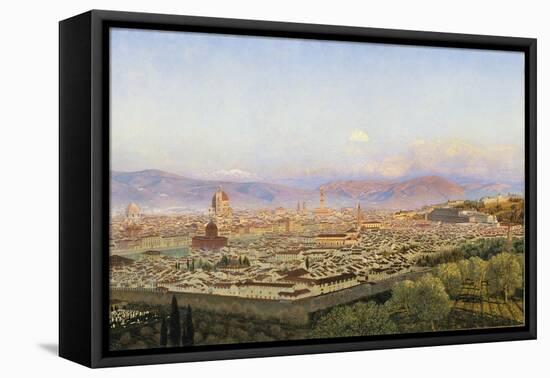 Florence from Bellosguardo-John Brett-Framed Stretched Canvas