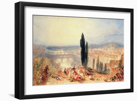 Florence from near San Miniato, 1828-J. M. W. Turner-Framed Giclee Print