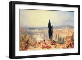 Florence from near San Miniato, 1828-J. M. W. Turner-Framed Giclee Print