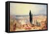 Florence from near San Miniato, 1828-J. M. W. Turner-Framed Stretched Canvas