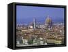 Florence from Piazzale Michaelangelo, Italy-Peter Thompson-Framed Stretched Canvas