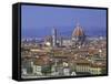 Florence from Piazzale Michaelangelo, Italy-Peter Thompson-Framed Stretched Canvas