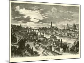 Florence, from San Miniato-null-Mounted Giclee Print