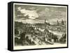 Florence, from San Miniato-null-Framed Stretched Canvas