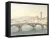 Florence from the Arno-J^ M^ W^ Turner-Framed Stretched Canvas