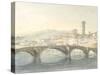Florence from the Arno-J^ M^ W^ Turner-Stretched Canvas