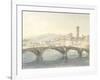 Florence from the Arno-J^ M^ W^ Turner-Framed Giclee Print