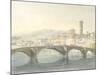 Florence from the Arno-J^ M^ W^ Turner-Mounted Giclee Print