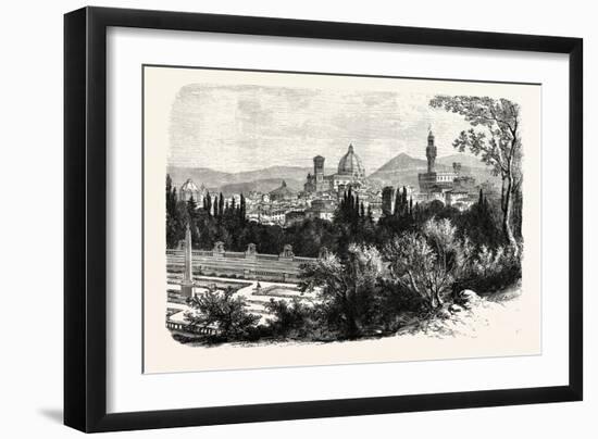 Florence from the Boboli Gardens-null-Framed Giclee Print