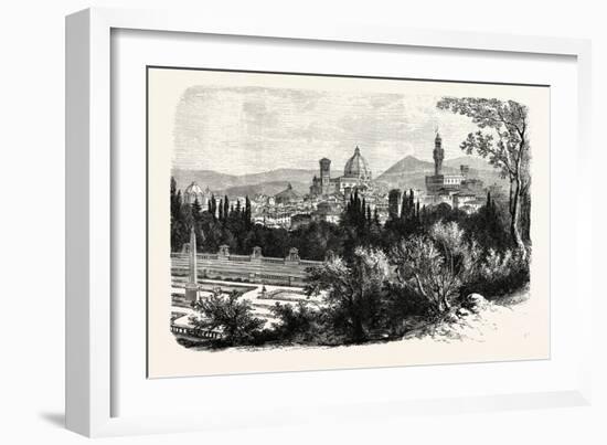 Florence from the Boboli Gardens-null-Framed Giclee Print