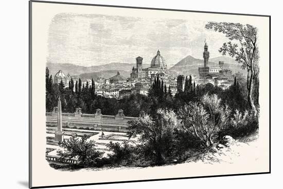 Florence from the Boboli Gardens-null-Mounted Giclee Print