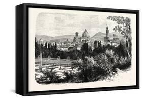 Florence from the Boboli Gardens-null-Framed Stretched Canvas