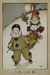 Postcard Depicting Pierrot and His Companion, c.1900-Florence Hardy-Framed Stretched Canvas