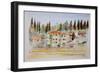 Florence, Italy, 2005 (Watercolor)-Anthony Butera-Framed Giclee Print