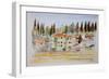 Florence, Italy, 2005 (Watercolor)-Anthony Butera-Framed Giclee Print