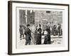 Florence, Italy, a Flower Stall at the Corner of the Strozzi Palace, Via Tornabuoni, 1888-null-Framed Giclee Print