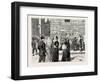 Florence, Italy, a Flower Stall at the Corner of the Strozzi Palace, Via Tornabuoni, 1888-null-Framed Giclee Print