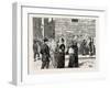 Florence, Italy, a Flower Stall at the Corner of the Strozzi Palace, Via Tornabuoni, 1888-null-Framed Giclee Print